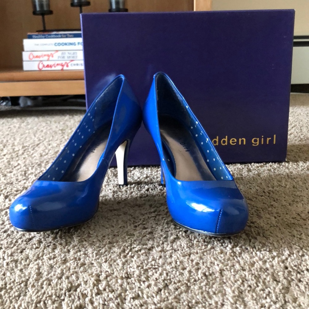 Madden girl blue color pop heel 💙